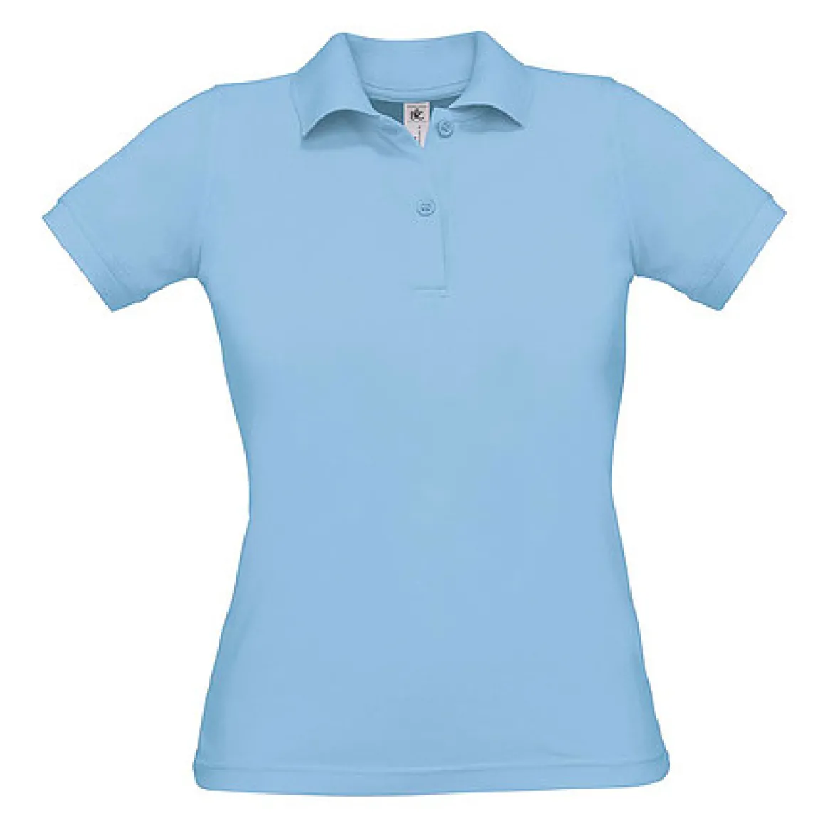 B&C Damen Poloshirt einfarbig aus Baumwolle