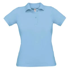 B&C Damen Poloshirt einfarbig aus Baumwolle