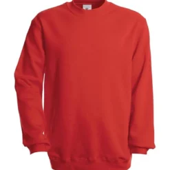 B&C Sweatshirt einfarbig mit Rundhalsausschnitt