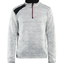 Blakläder gestrickter half-zip Pullover 4943