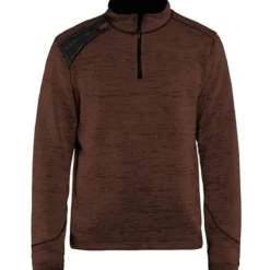 Blakläder gestrickter half-zip Pullover 4943
