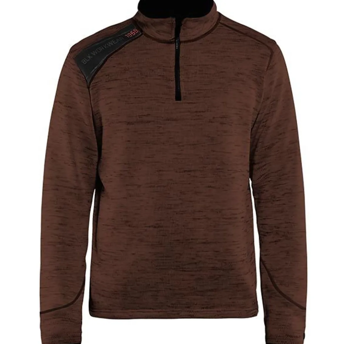 Blakläder gestrickter half-zip Pullover 4943