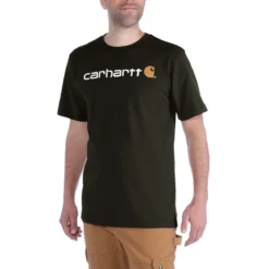 Carhartt Core Logo T-Shirt dicke Qualität