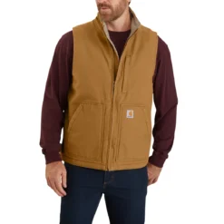 Carhartt Mock Neck Winterweste mit Webpelzfutter