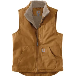 Carhartt Mock Neck Winterweste mit Webpelzfutter