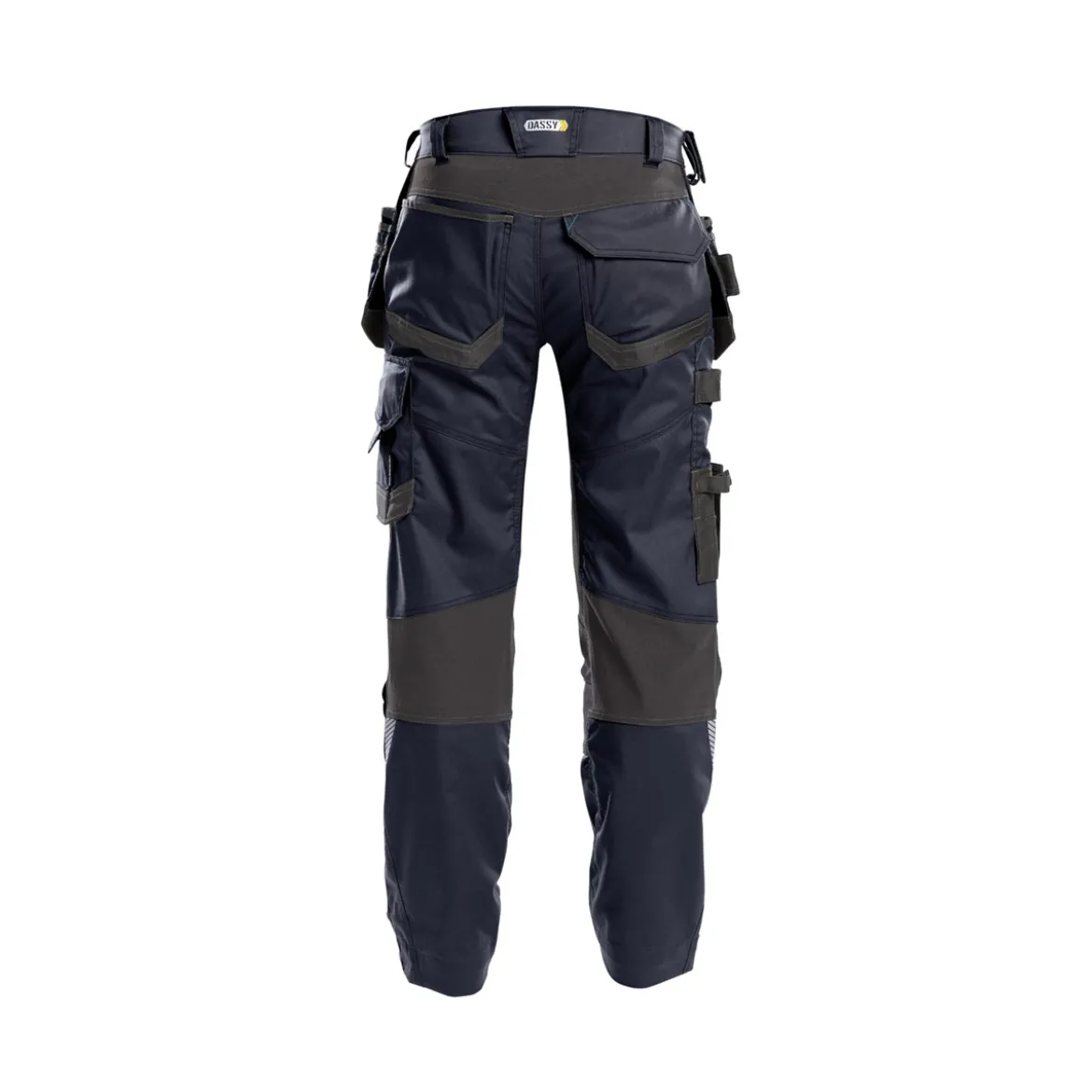 Dassy FLUX Arbeitshose mit Stretch, Holstertaschen und Kniepolstertaschen