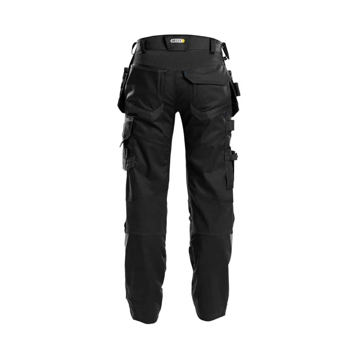 Dassy FLUX Arbeitshose mit Stretch, Holstertaschen und Kniepolstertaschen
