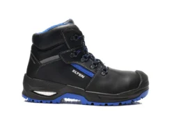Elten LEONARDO XXSG black-blue Mid ESD S3 - Schnürstiefel