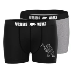 FORSBERG Boxershorts 2er Pack Fishing Bear