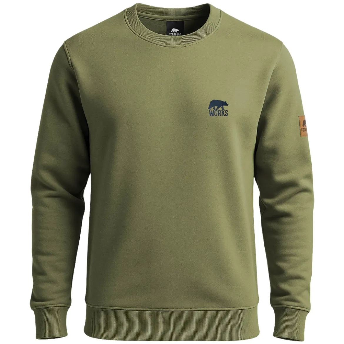FORSBERG Crewneck Sweatshirt mit elastischen Einsätzen