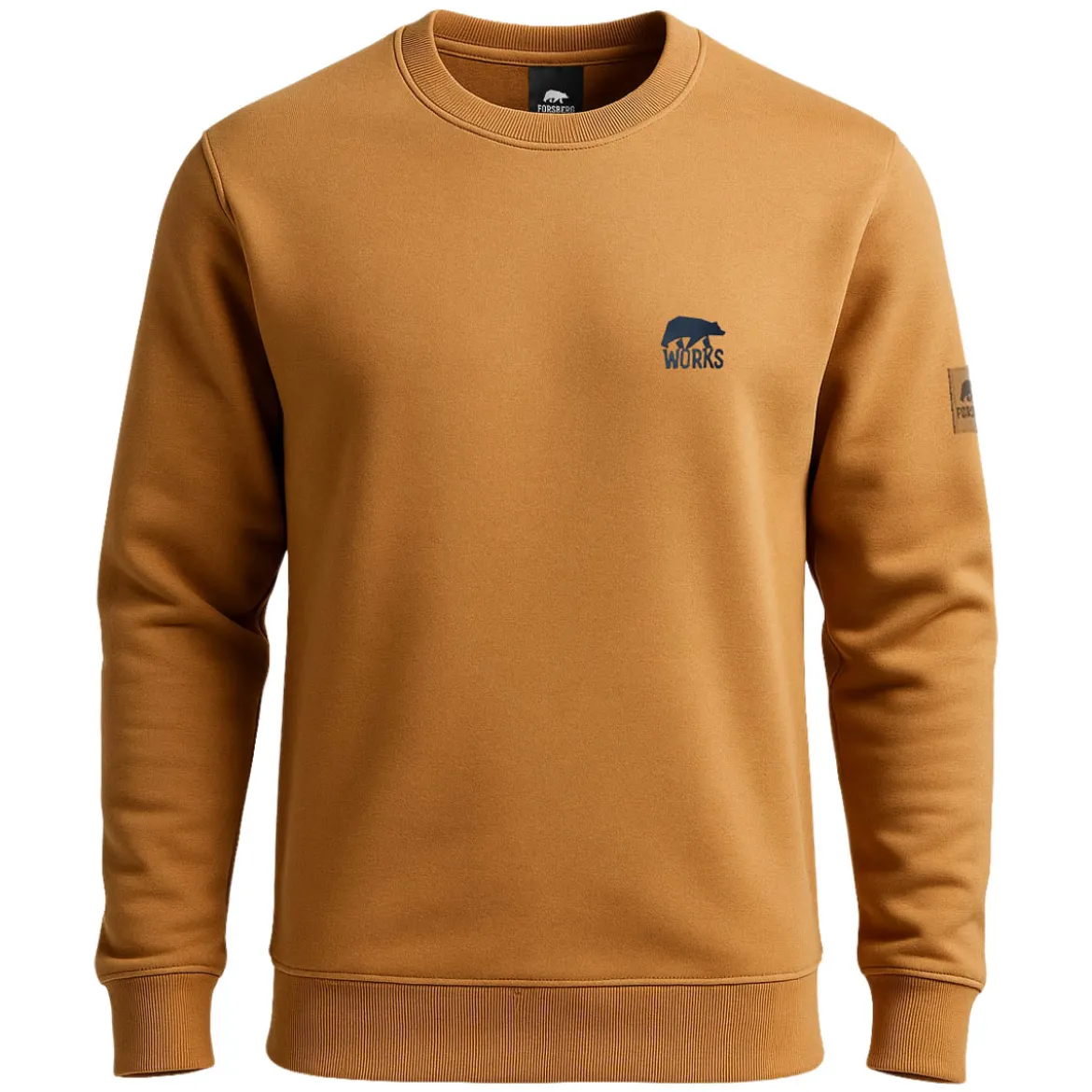 FORSBERG Crewneck Sweatshirt mit elastischen Einsätzen