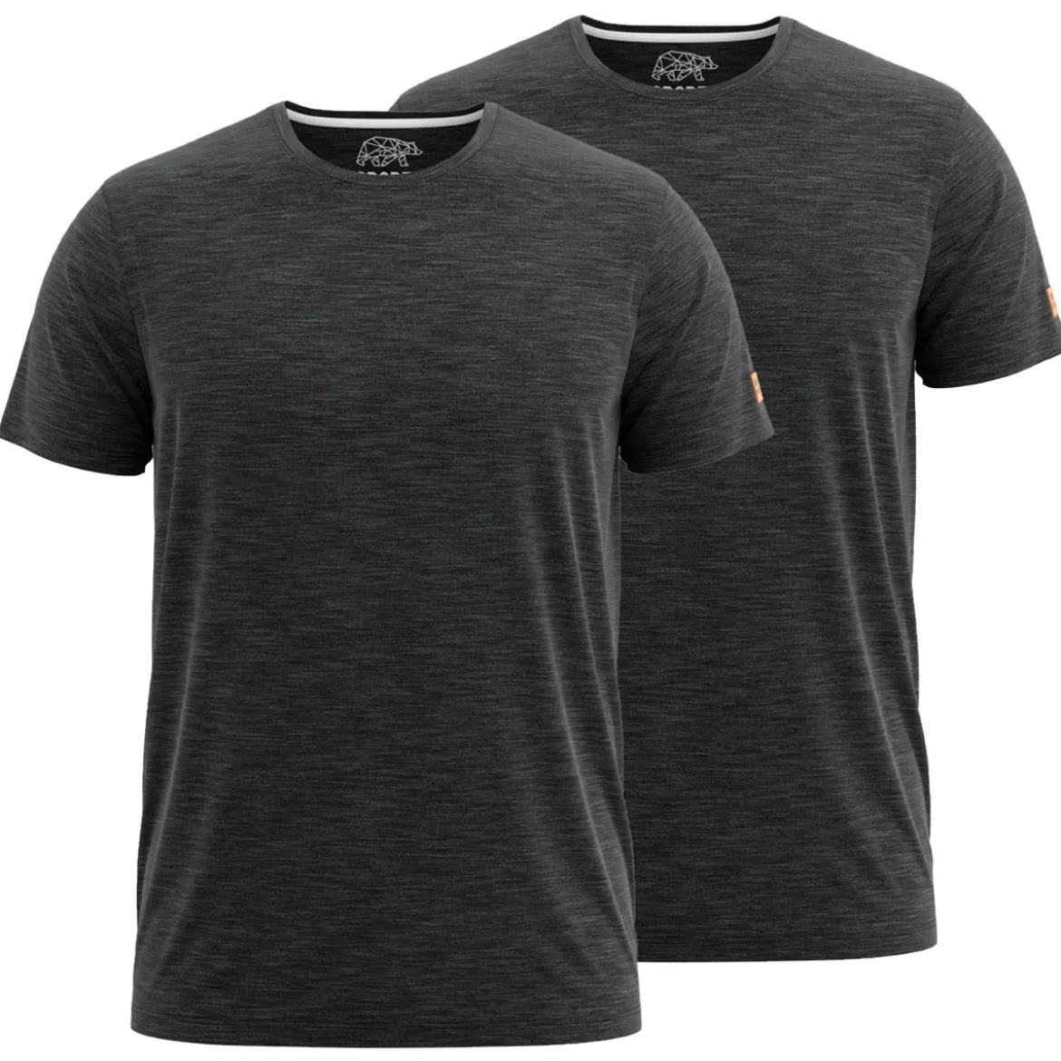 FORSBERG einfarbiges T-Shirt im Doppelpack