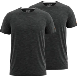 FORSBERG einfarbiges T-Shirt im Doppelpack