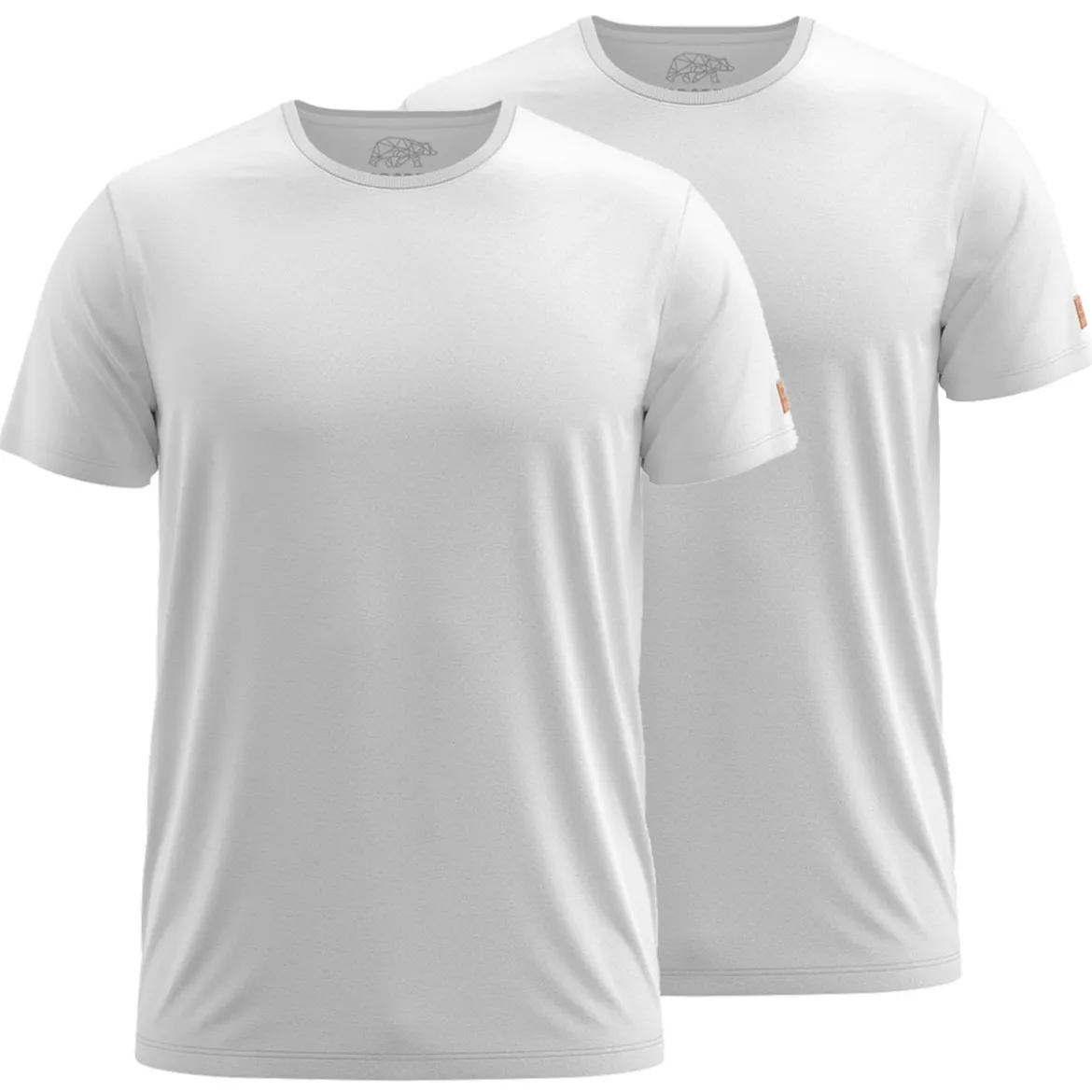 FORSBERG einfarbiges T-Shirt im Doppelpack