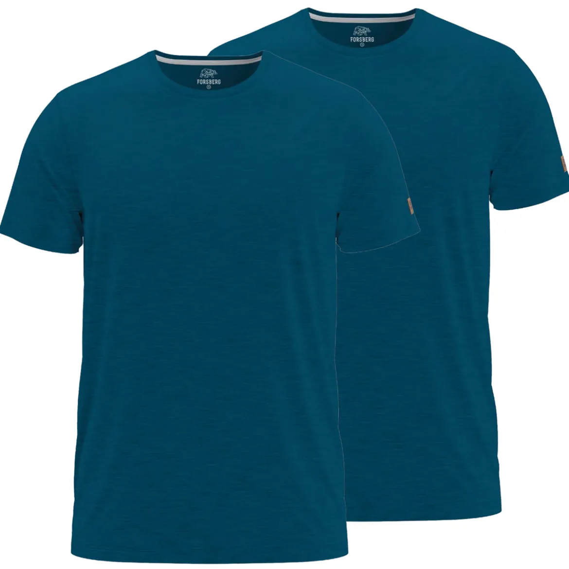 FORSBERG einfarbiges T-Shirt im Doppelpack