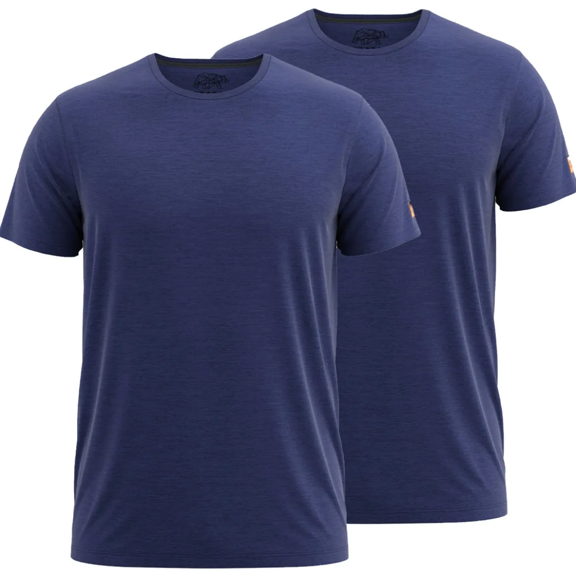 FORSBERG einfarbiges T-Shirt im Doppelpack