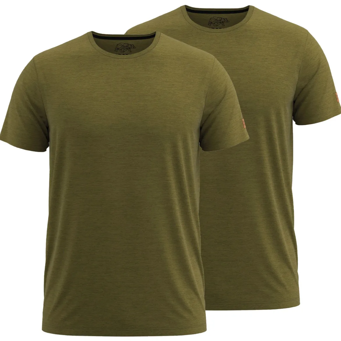 FORSBERG einfarbiges T-Shirt im Doppelpack