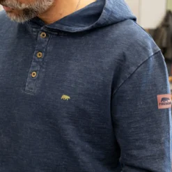 FORSBERG Hoodie im Denim-Look