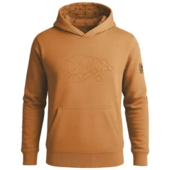 FORSBERG Hoodie mit gesticktem Polygonbär