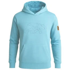 FORSBERG Hoodie mit gesticktem Polygonbär