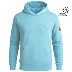 FORSBERG Hoodie mit gesticktem Polygonbär