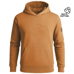 FORSBERG Hoodie mit gesticktem Polygonbär