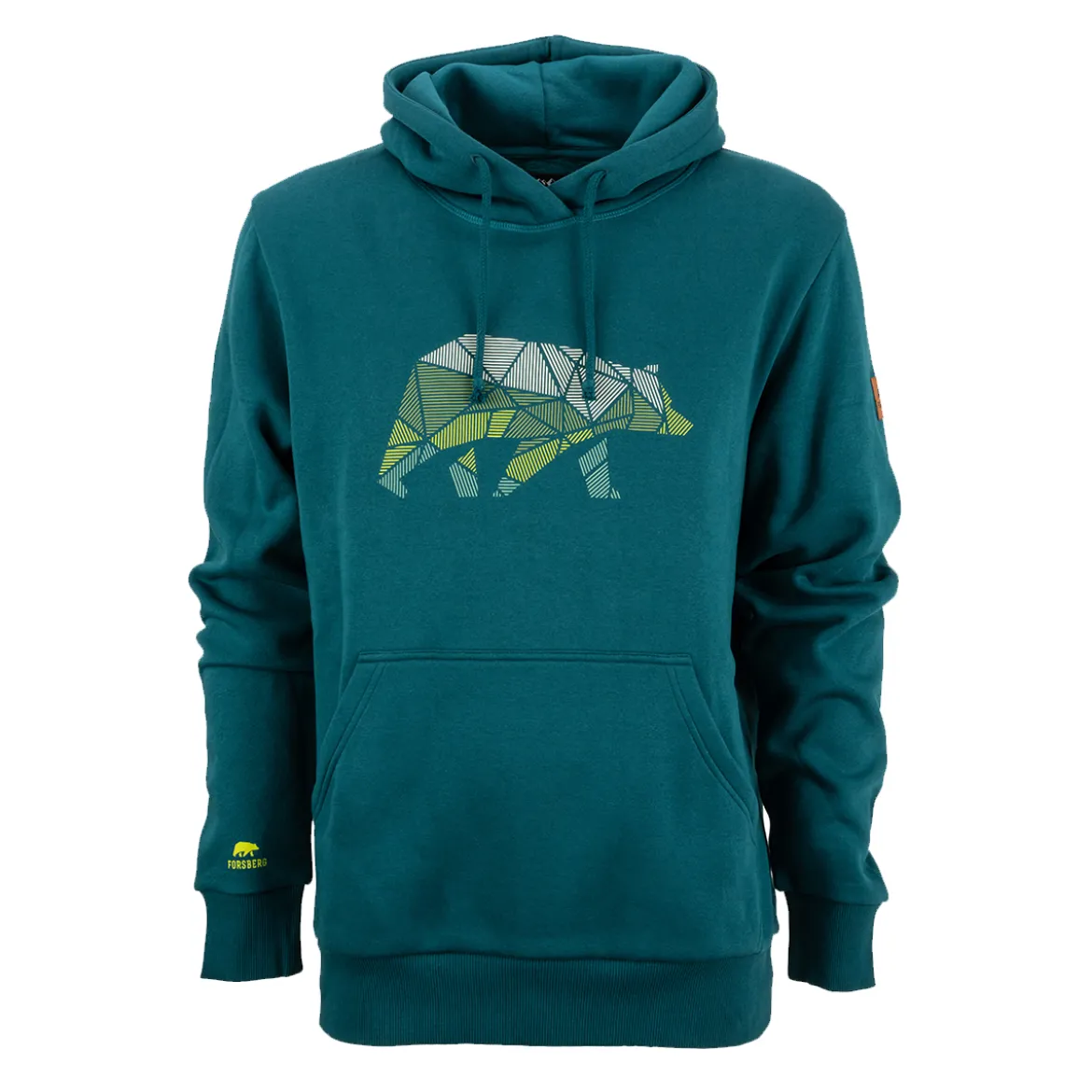 FORSBERG Hoodie mit gestreiftem Brustlogo