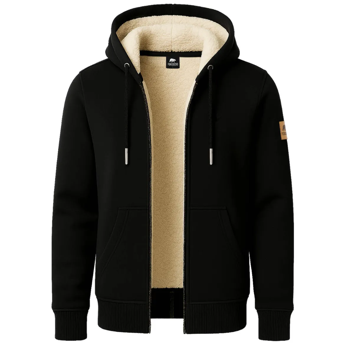 FORSBERG Kapuzenjacke mit Teddyfutter