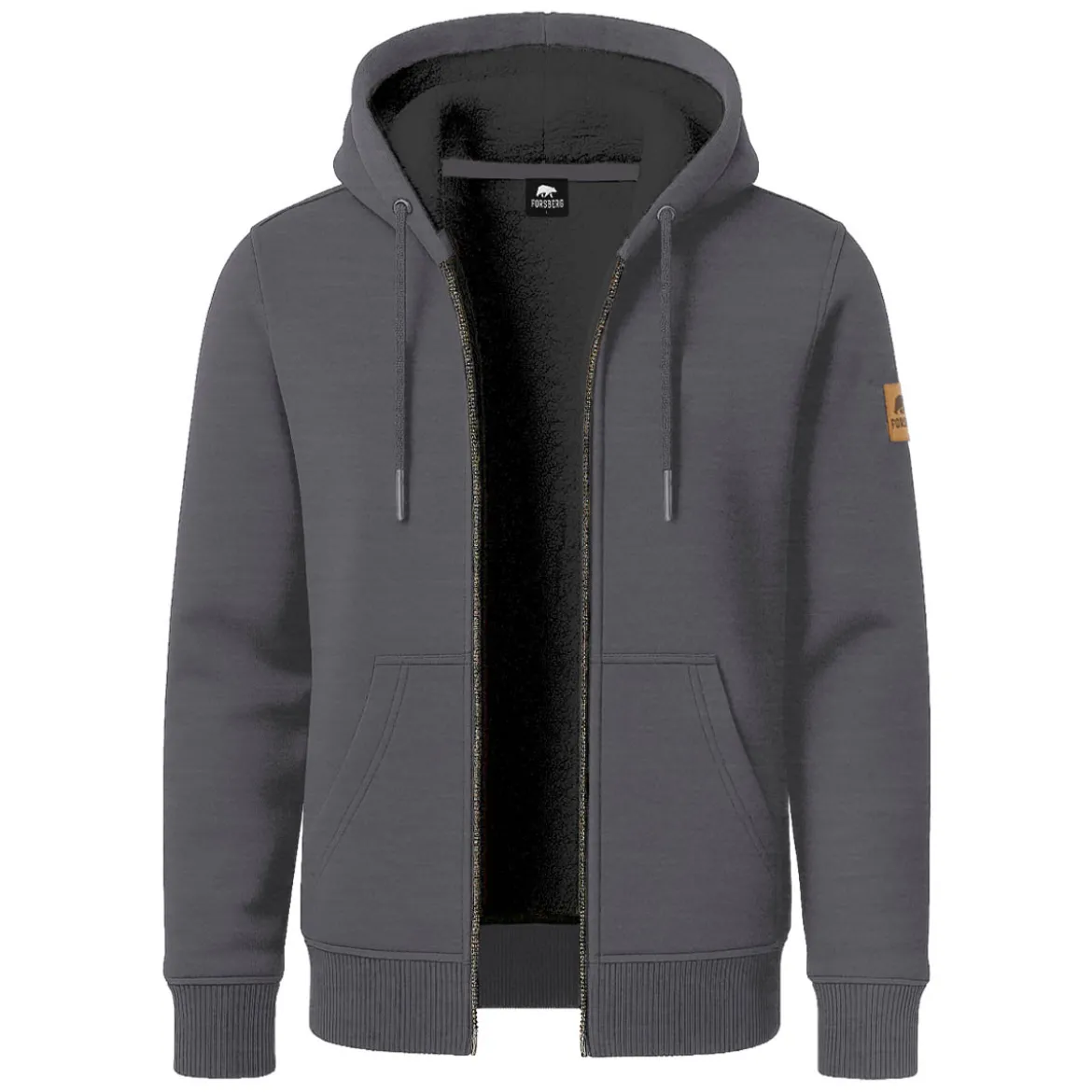 FORSBERG Kapuzenjacke mit Teddyfutter