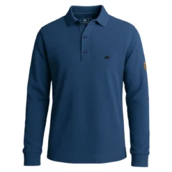 FORSBERG Langarm Poloshirt aus Baumwolle