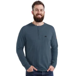 FORSBERG Longsleeve mit Knopfleiste