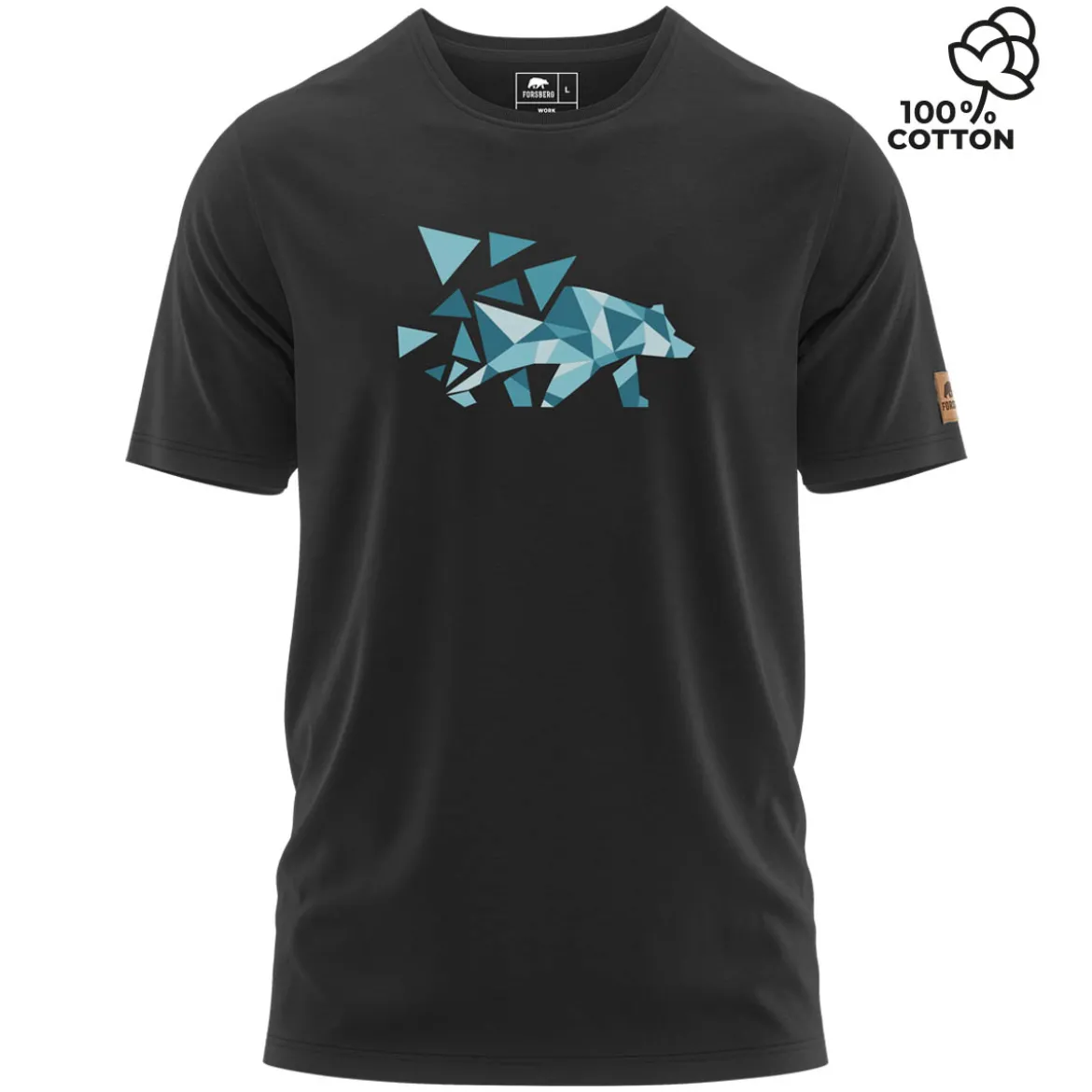 FORSBERG Mikkelson T-Shirt mit Polygonbär