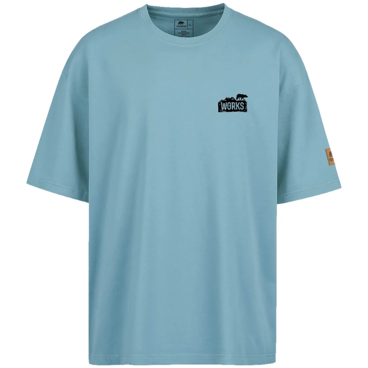 FORSBERG Oversized T-Shirt mit Brustlogo