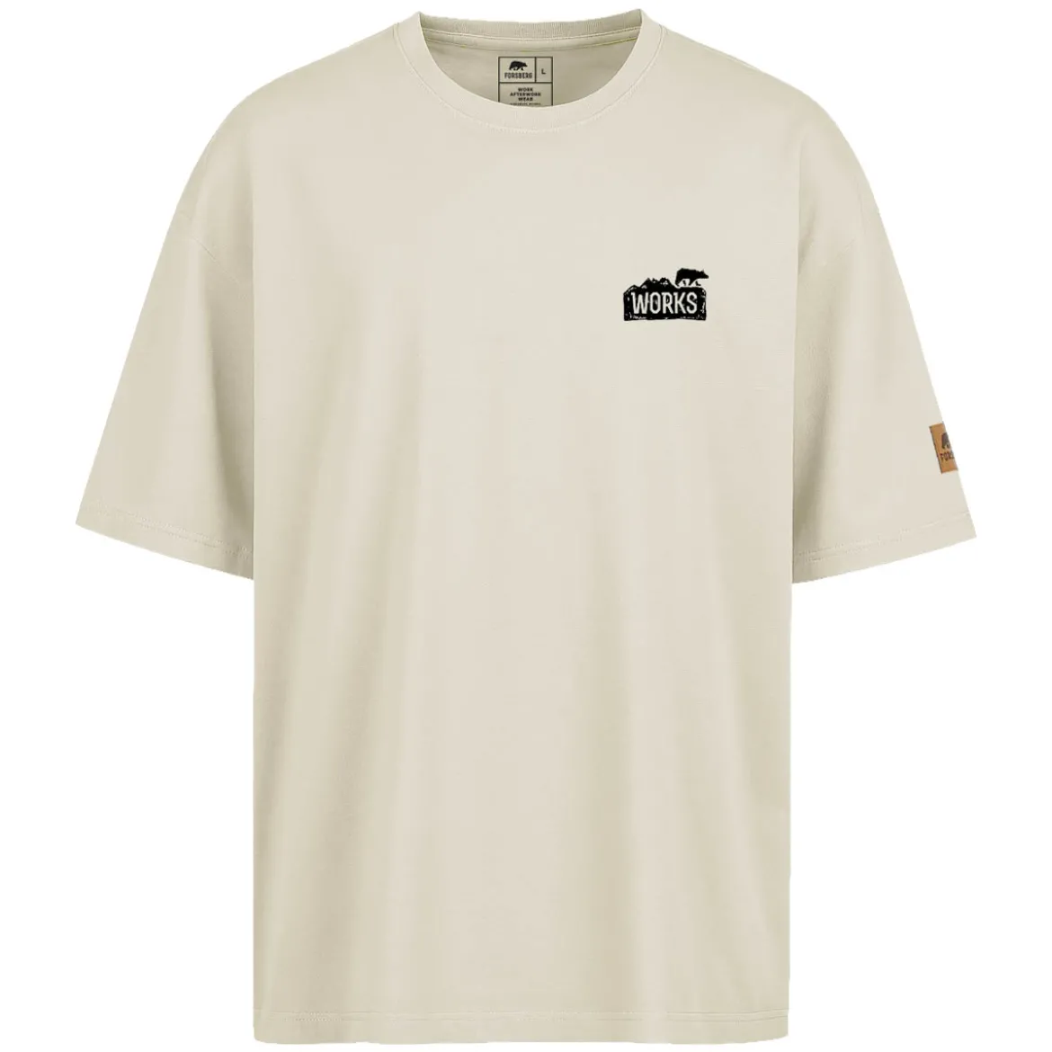 FORSBERG Oversized T-Shirt mit Brustlogo