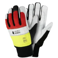 FORSBERG Tommerhogg Schnittschutz Kl.0 - Premium Ziegenleder, Hi-Viz
