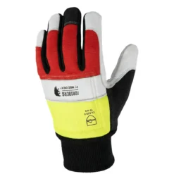 FORSBERG Tommerhogg Schnittschutz Kl.0 - Premium Ziegenleder, Hi-Viz