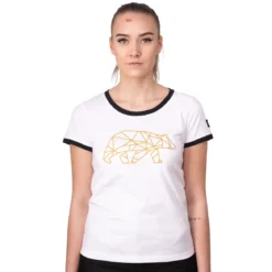 FORSBERG T-Shirt mit Brustlogo Damen