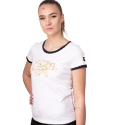 FORSBERG T-Shirt mit Brustlogo Damen