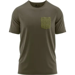 FORSBERG T-Shirt mit Brusttasche im Polygondesign