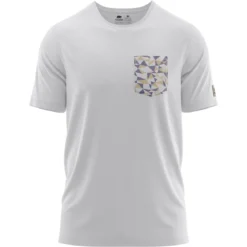 FORSBERG T-Shirt mit Brusttasche im polygonen Design