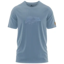 FORSBERG T-Shirt mit Denim-Brustlogo