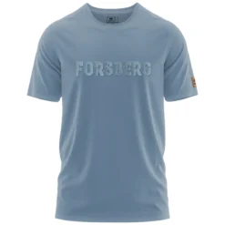 FORSBERG T-Shirt mit Denim-Schriftzug