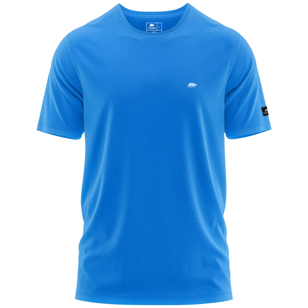 FORSBERG T-Shirt mit kleinem Gummi-Patch