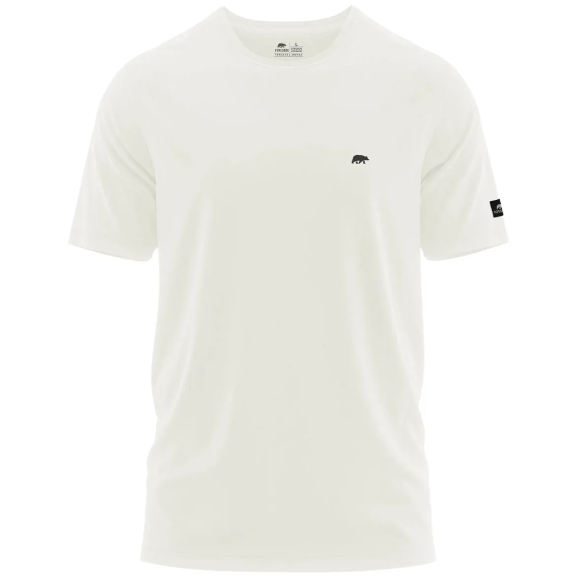 FORSBERG T-Shirt mit kleinem Gummi-Patch
