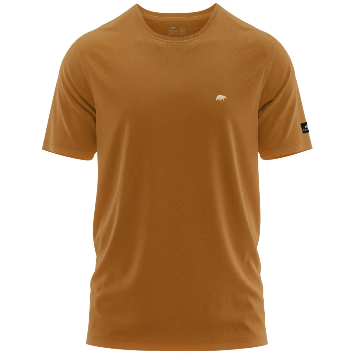 FORSBERG T-Shirt mit kleinem Gummi-Patch