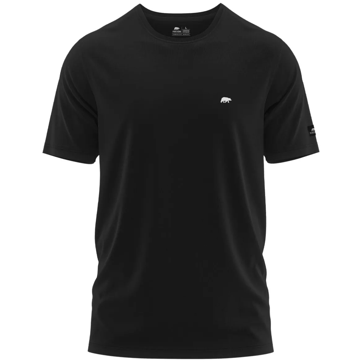 FORSBERG T-Shirt mit kleinem Gummi-Patch