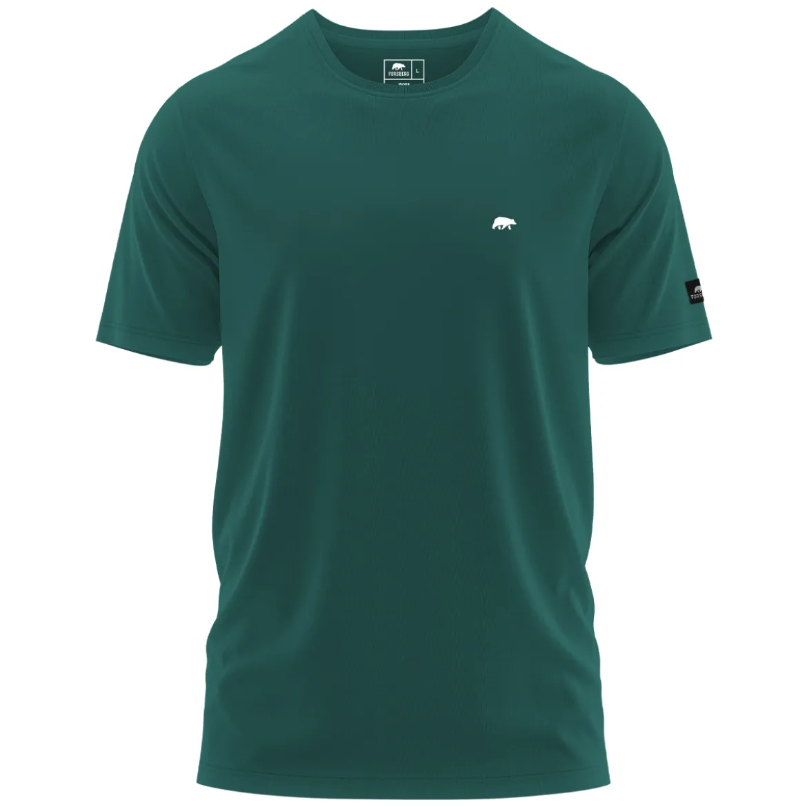 FORSBERG T-Shirt mit kleinem Gummi-Patch