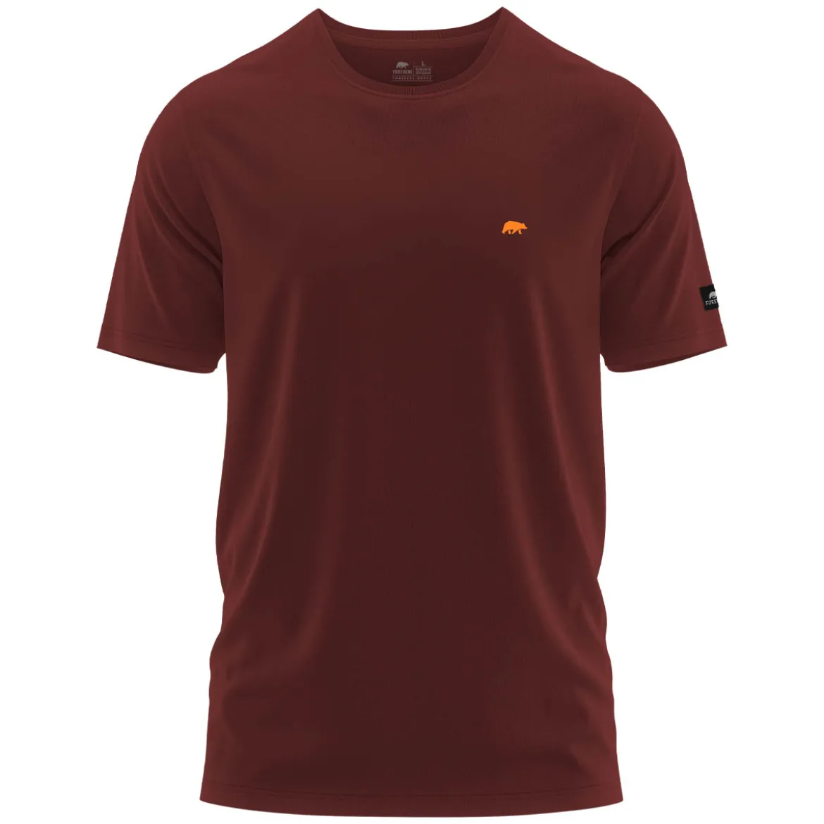 FORSBERG T-Shirt mit kleinem Gummi-Patch