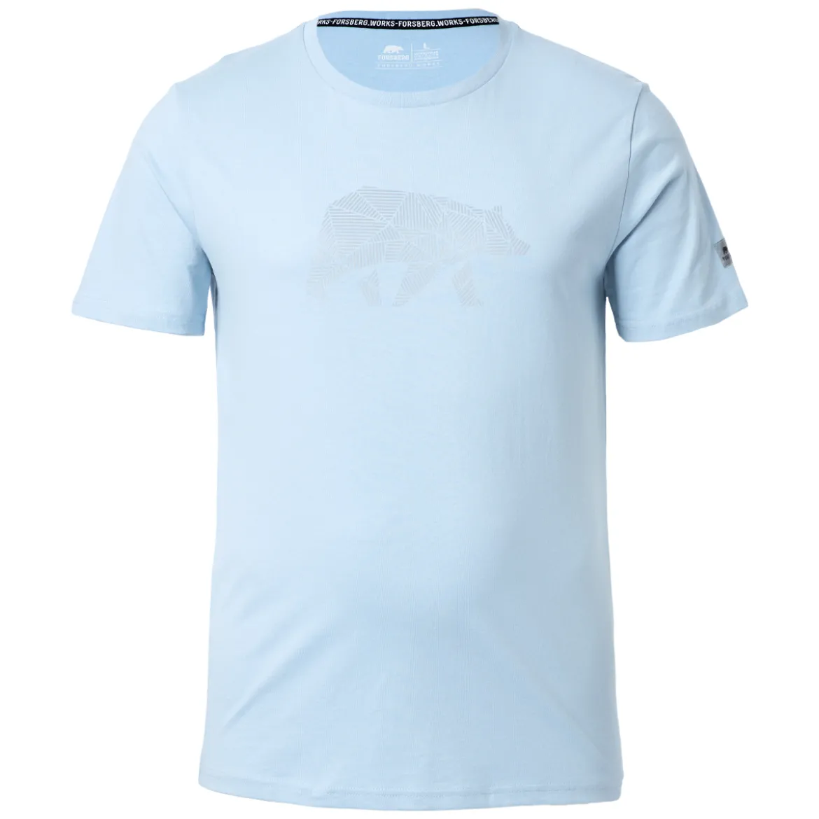 FORSBERG T-Shirt mit reflektierendem Brustlogo