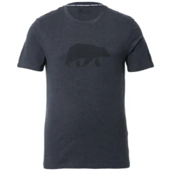 FORSBERG T-Shirt mit schwarzem Brustprint
